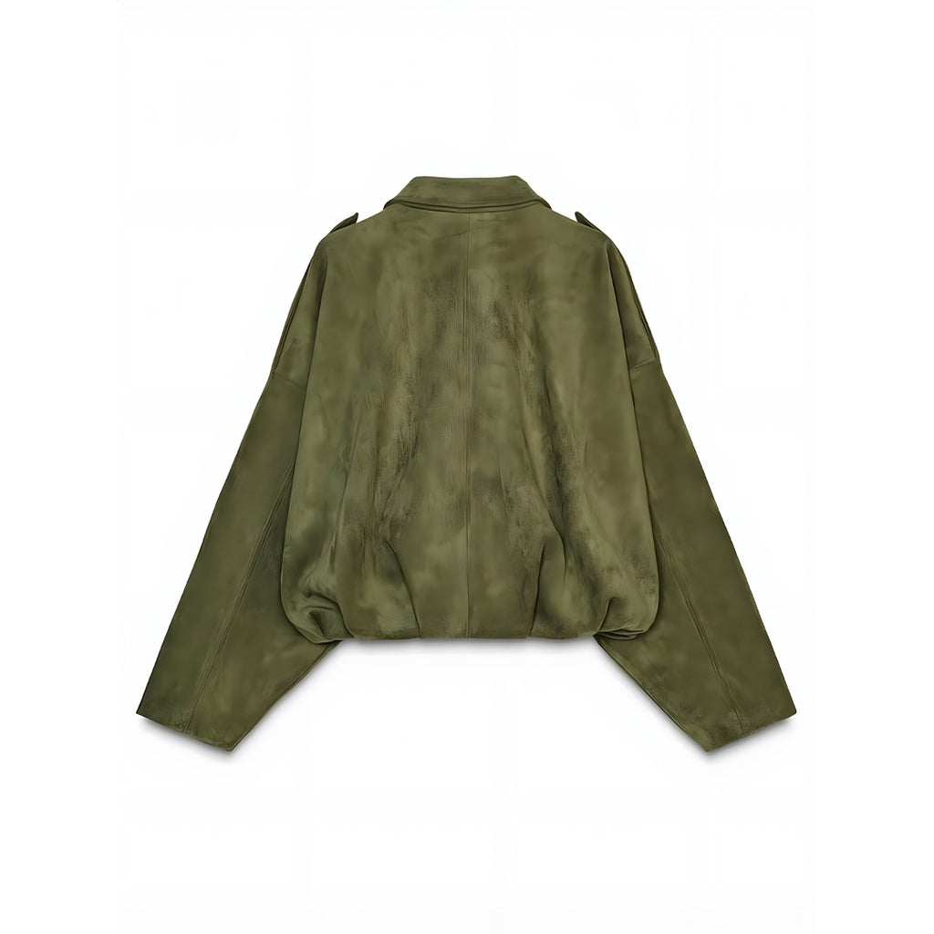 Selina™ | Luksus Bomberjakke I Ruskind