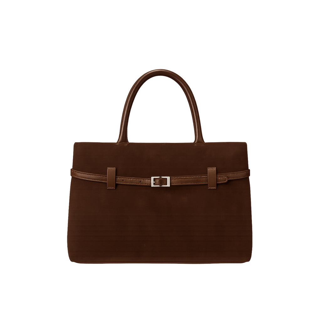 Agnes™ | Suede Taske Brun