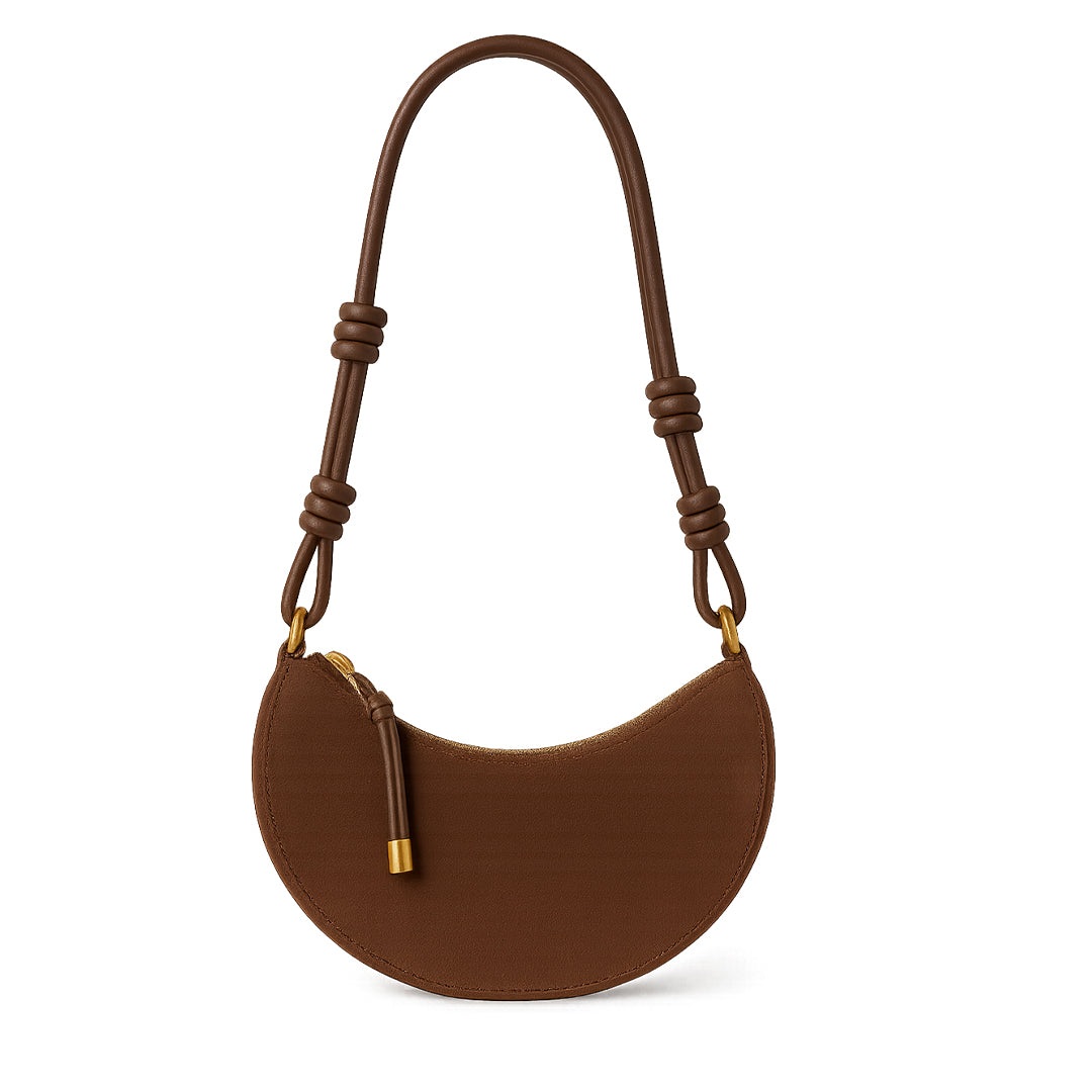 Alma™ | Suede Skuldertaske Brun