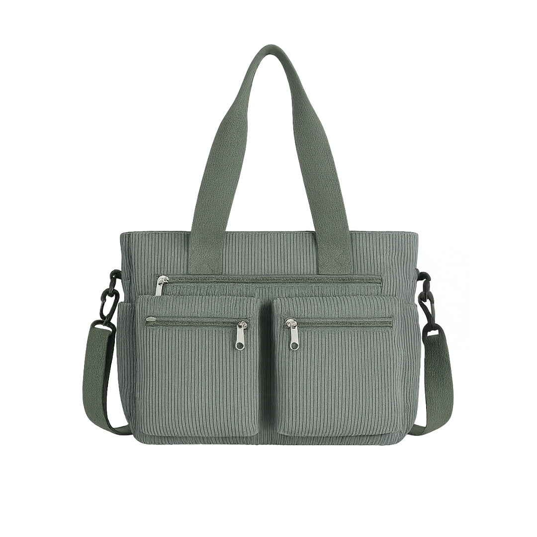 Astera™ | Skuldertaske Double Zip Grøn