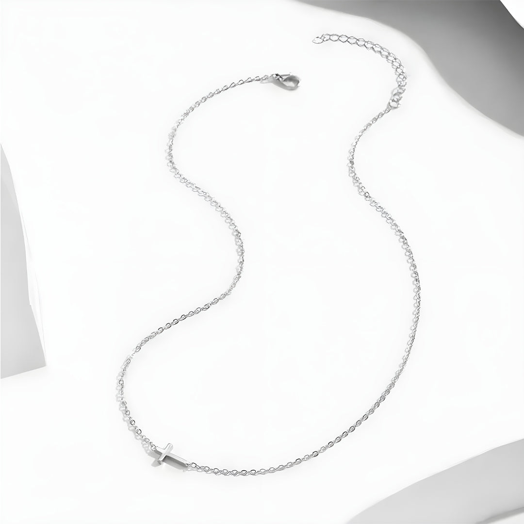 Sølv Kors Halskæde – Klassisk Design