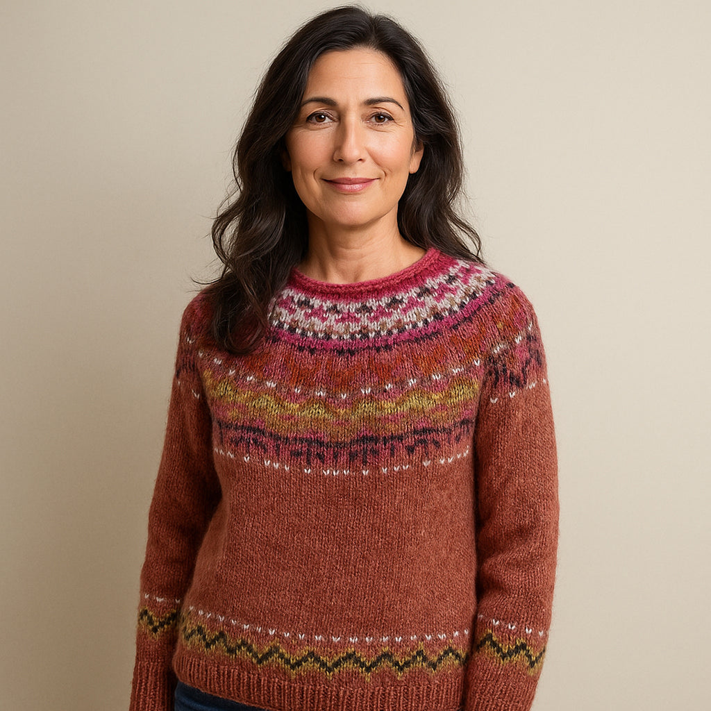 Vasilia™ | Elegant Vintage Sweater Rød