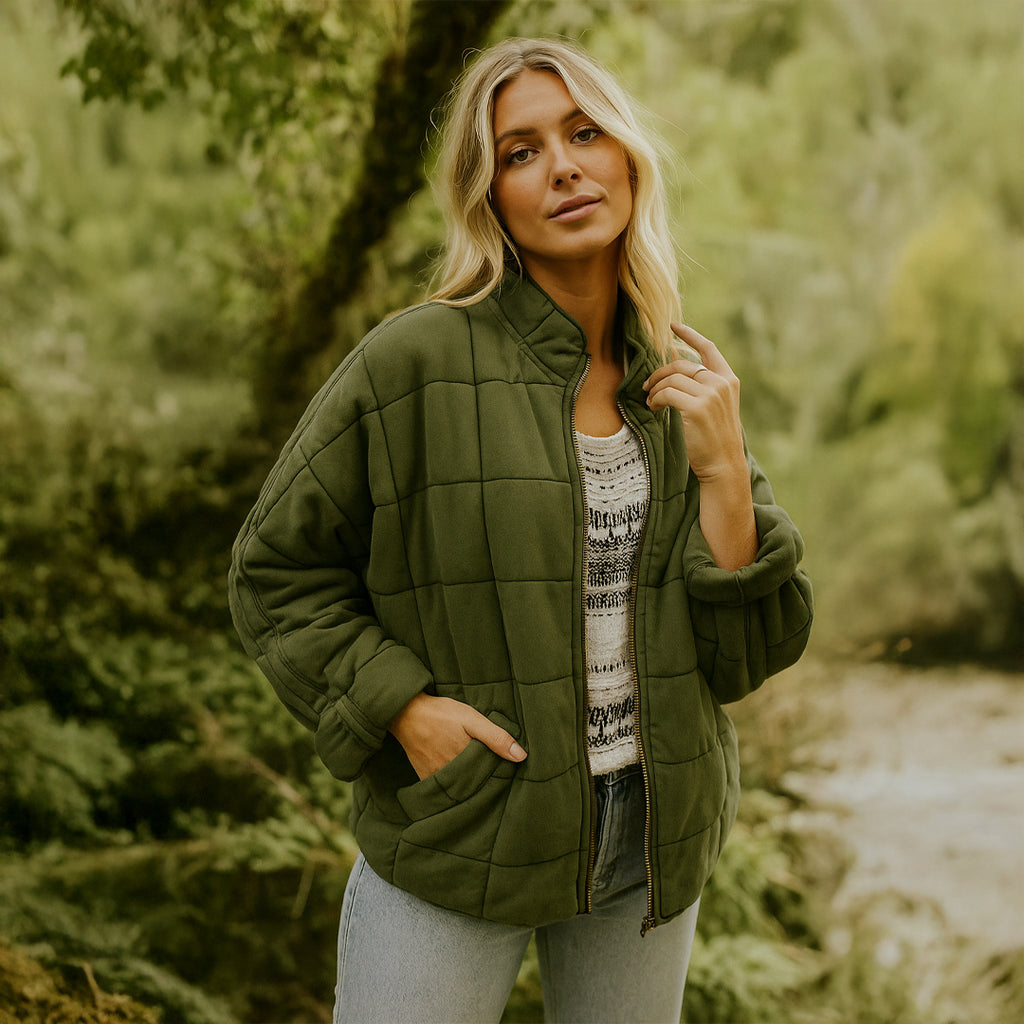 Lærke™ | Stilfuld Quiltet Jakke