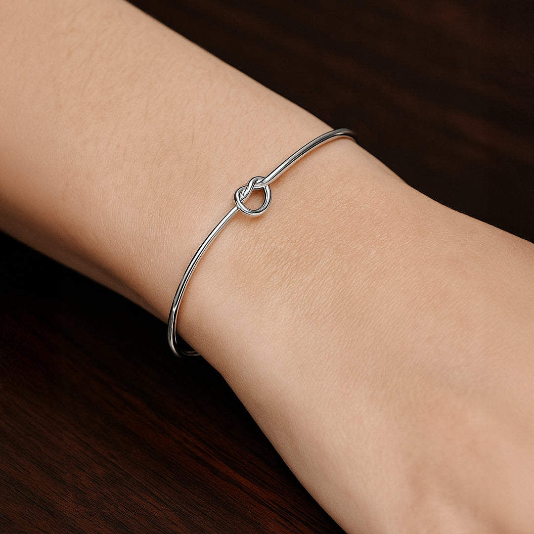 Vintage Streetwear Sølv Armbånd – Rustik Elegance