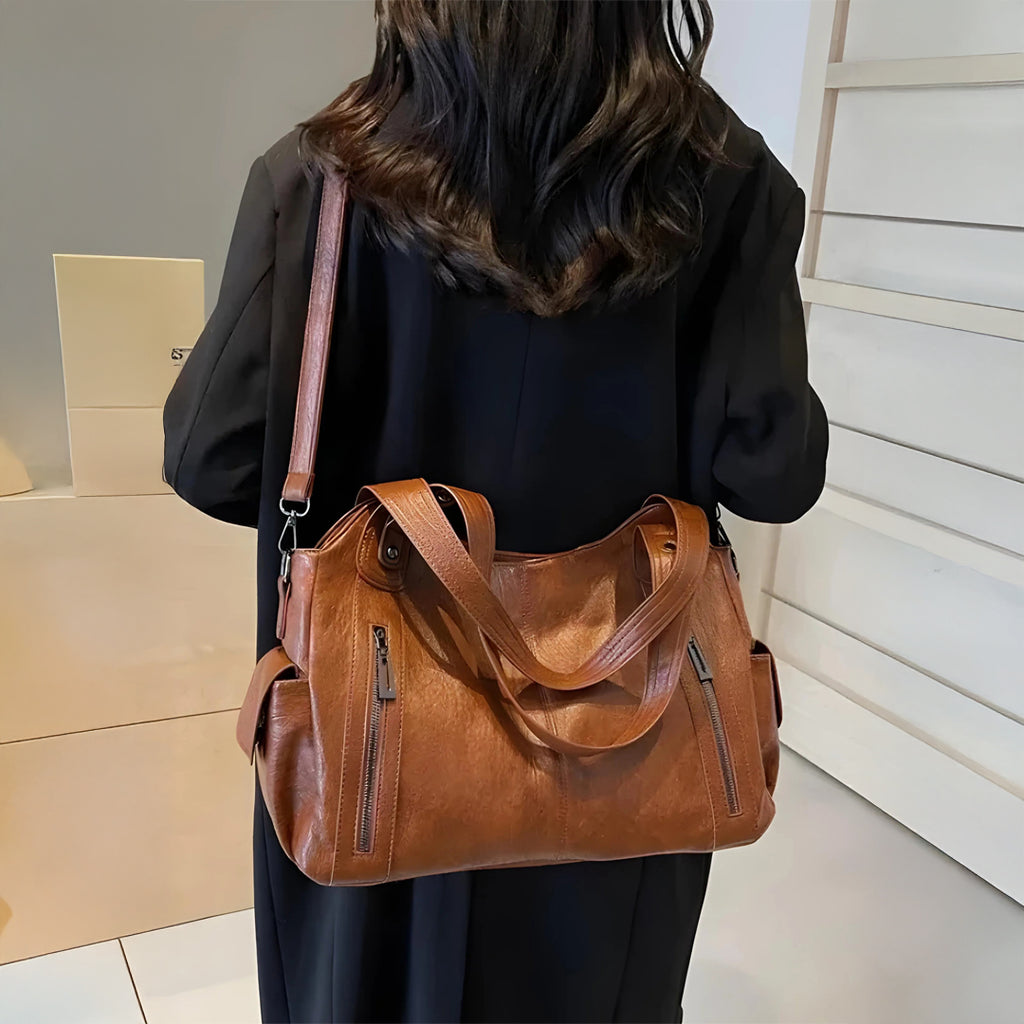 Maja™ | Skuldertaske Cognac