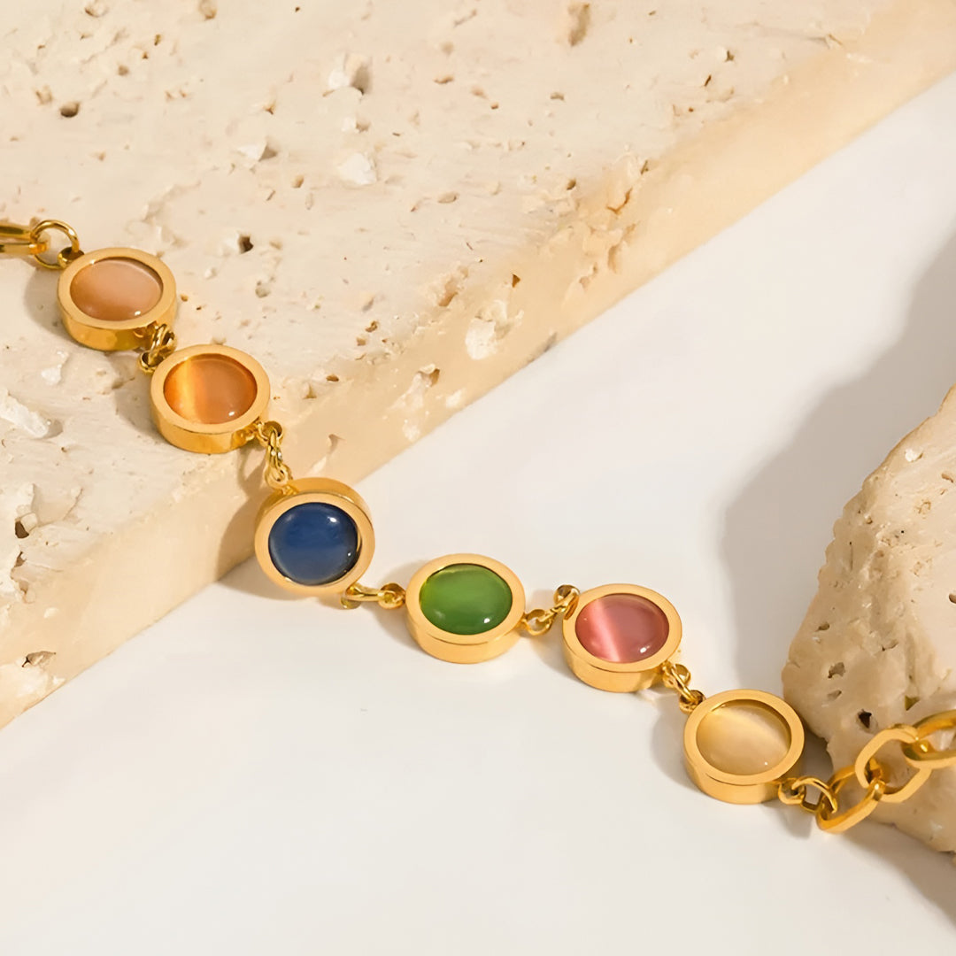 Maisie Armbånd Med Sten, Farvet