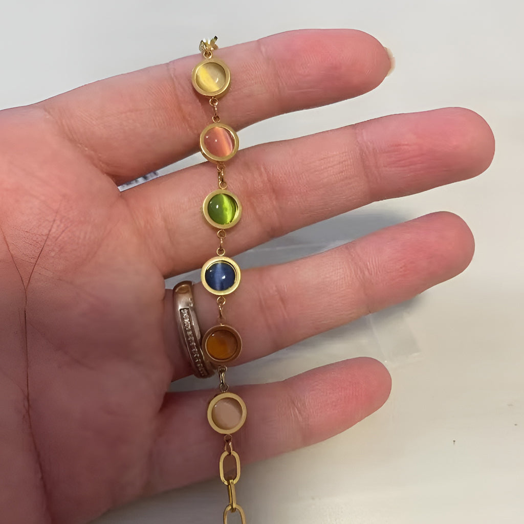 Maisie Armbånd Med Sten, Farvet