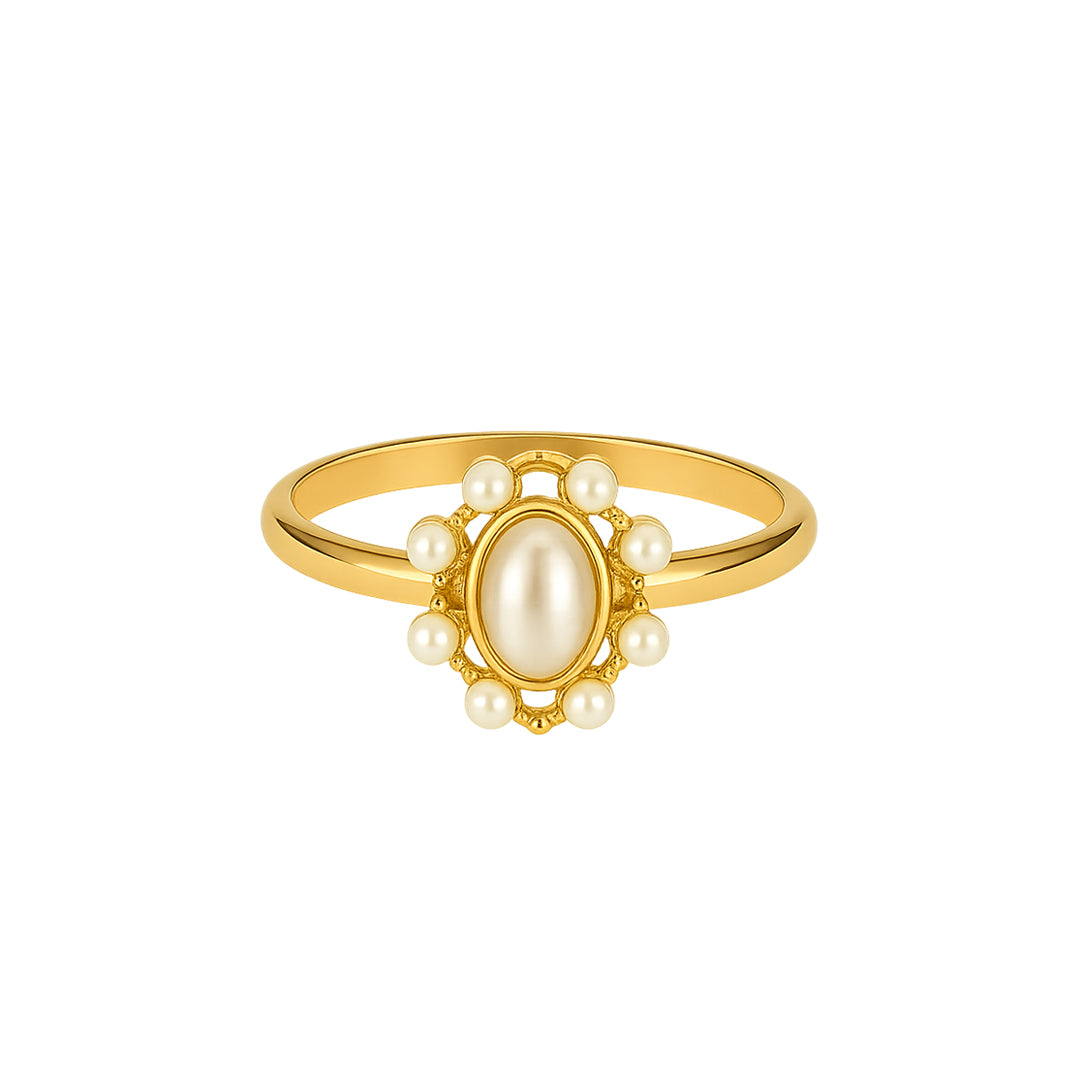 Olla Perle Ring Guld