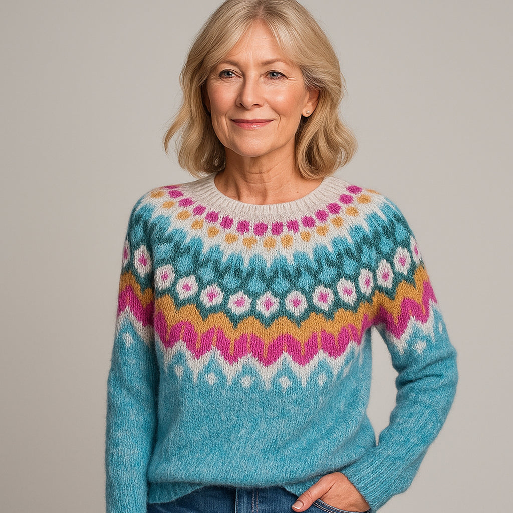 Venus™ | Elegant Vintage Sweater Lyseblå