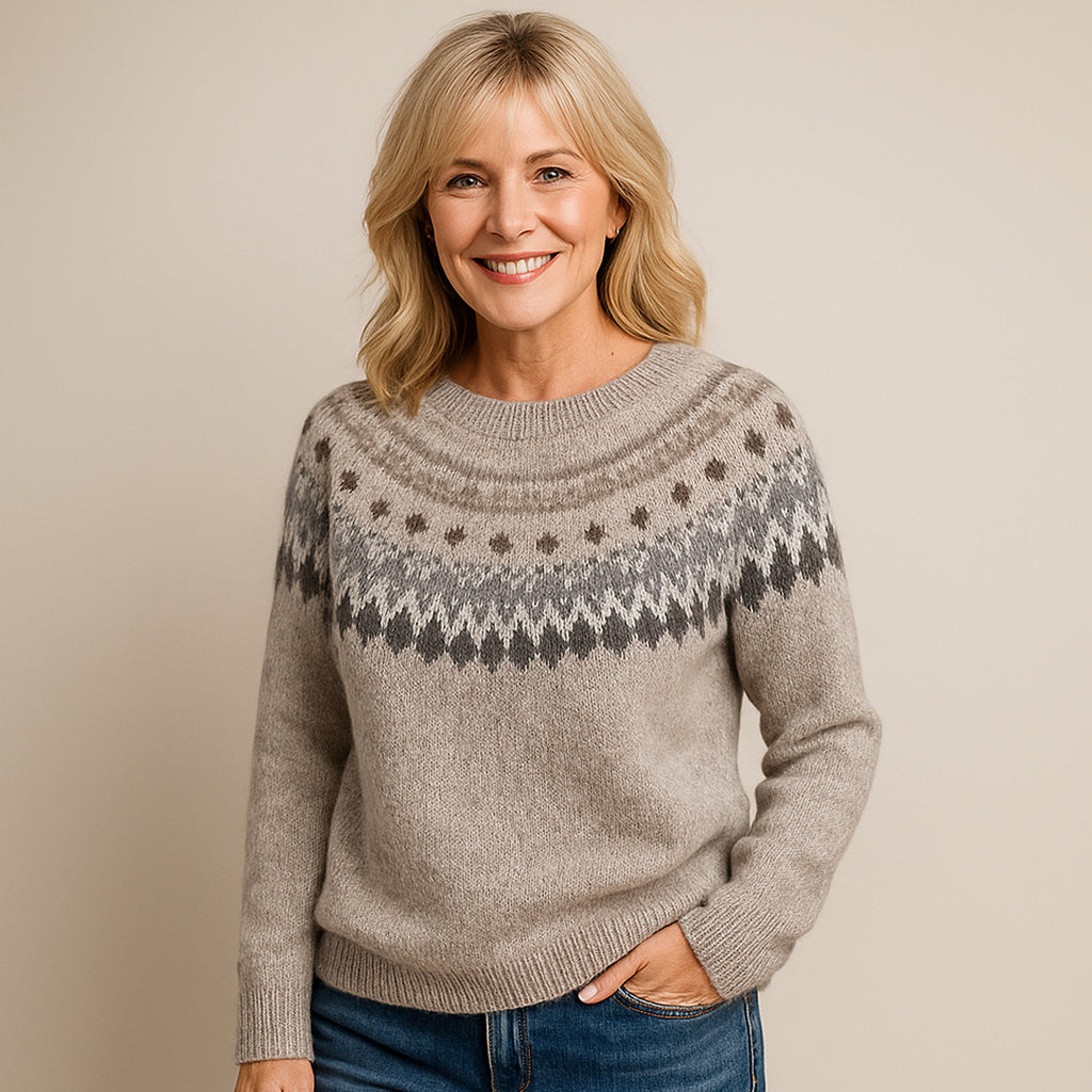 Veig™ | Elegant Vintage Sweater Grå