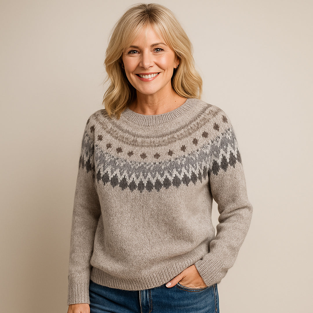 Veig™ | Elegant Vintage Sweater Grå