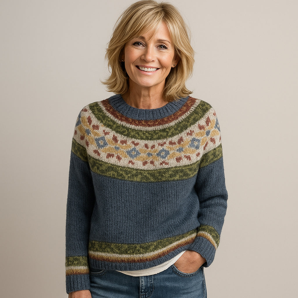 Véný™ | Elegant Vintage Sweater Mørkegrå