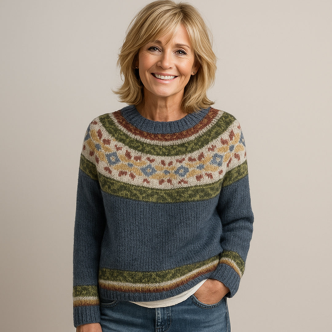 Véný™ | Elegant Vintage Sweater Mørkegrå