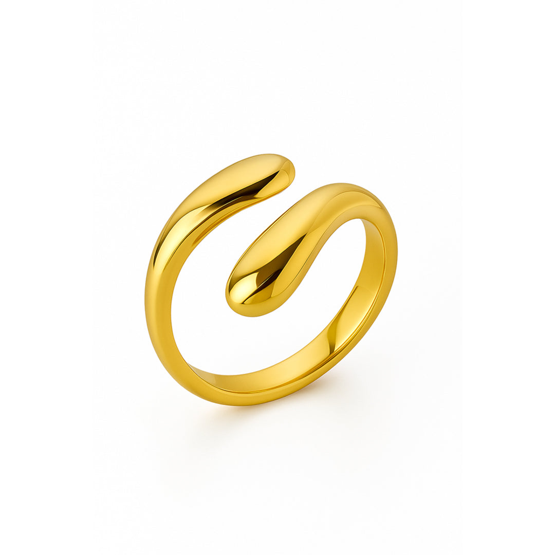 Disa Dråbe Ring Guld