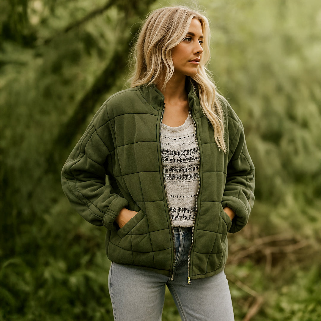 Lærke™ | Stilfuld Quiltet Jakke