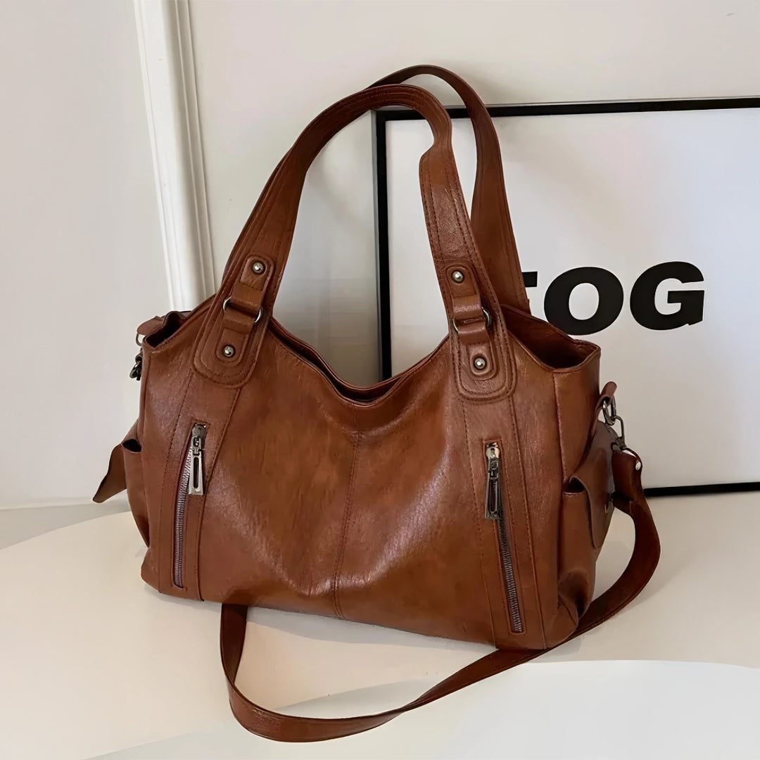 Maja™ | Skuldertaske Cognac