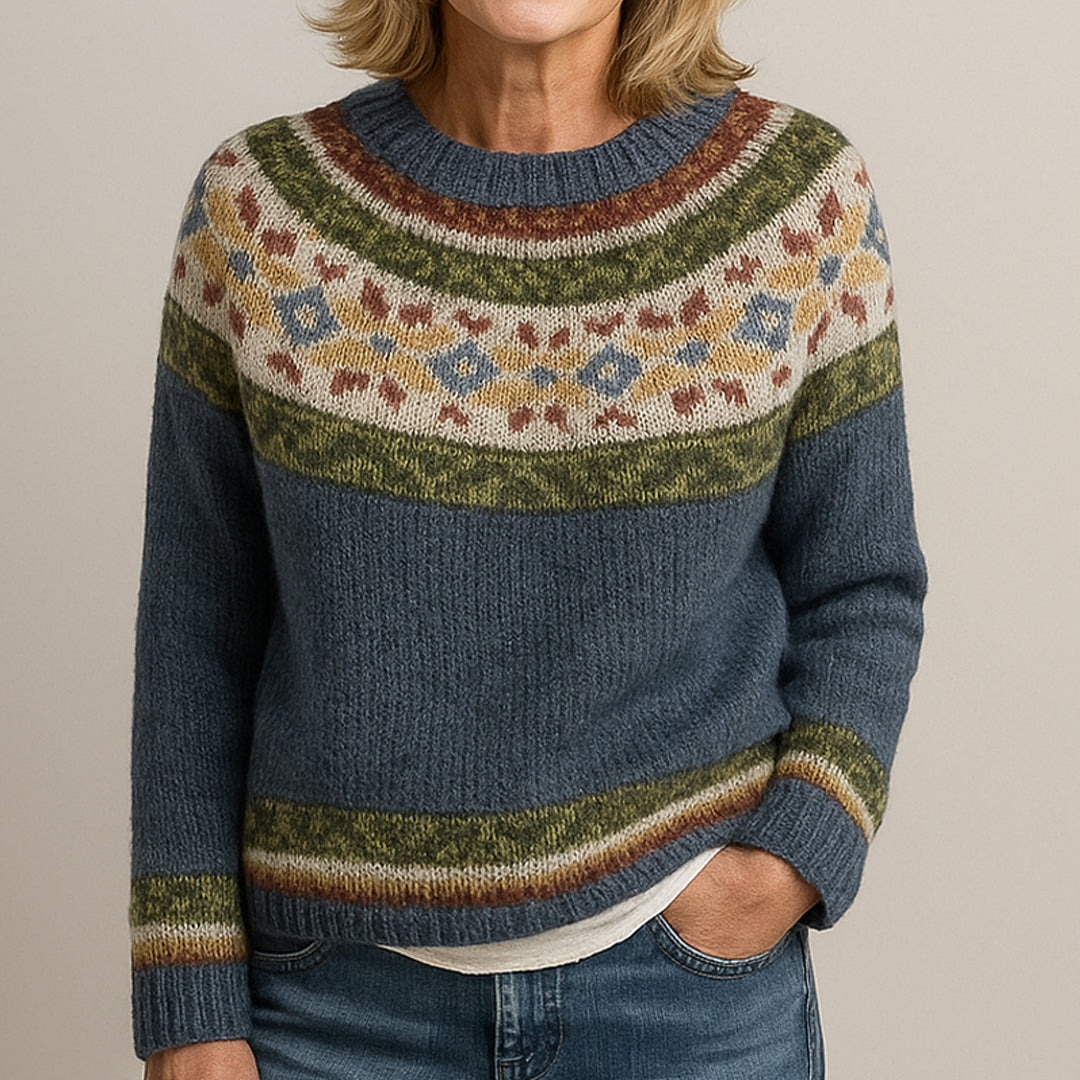 Véný™ | Elegant Vintage Sweater Mørkegrå