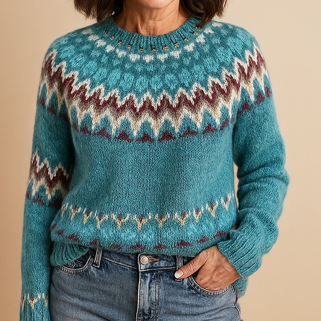 Victoría™ | Elegant Vintage Sweater Turkis