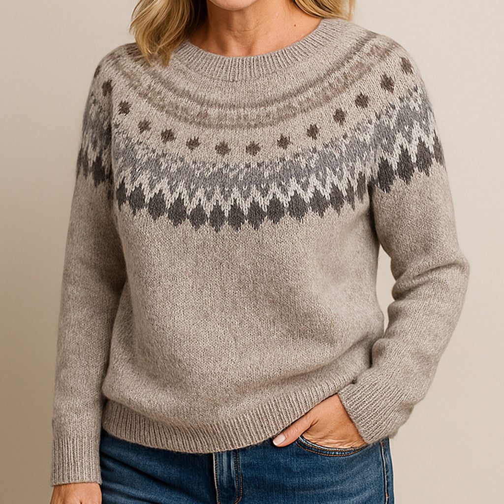 Veig™ | Elegant Vintage Sweater Grå