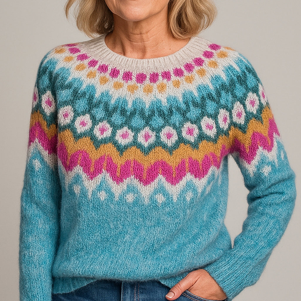 Venus™ | Elegant Vintage Sweater Lyseblå