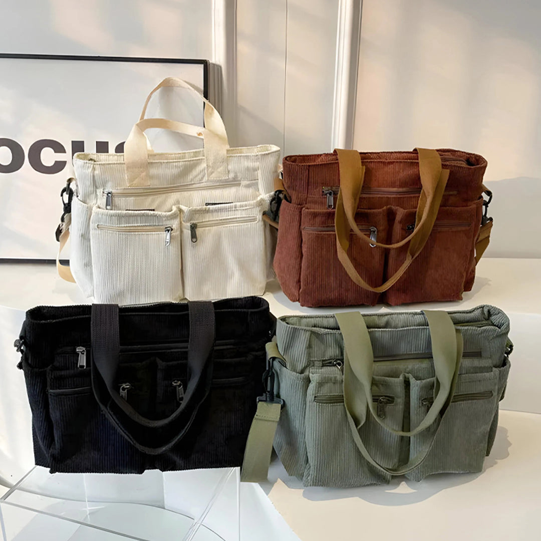 Astera™ | Skuldertaske Double Zip Sort