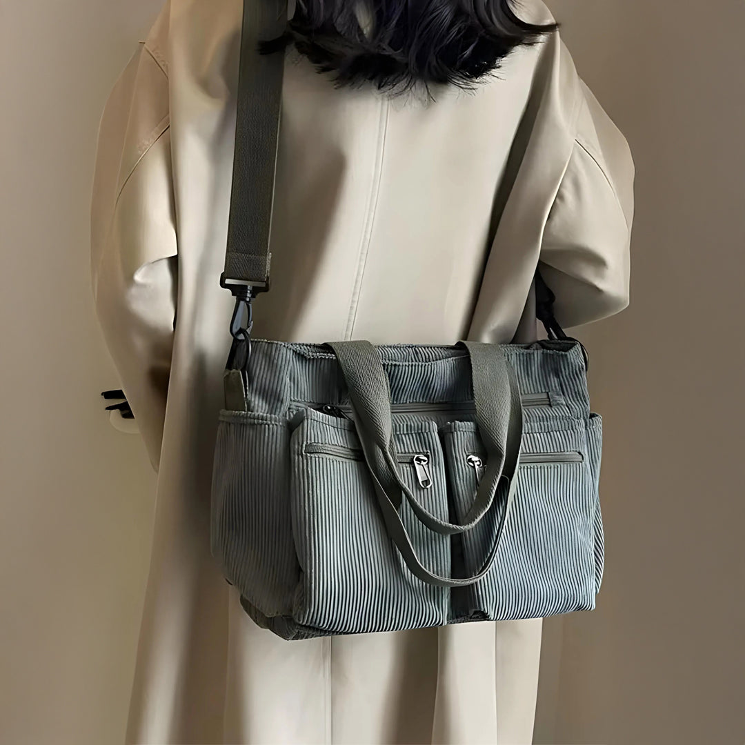 Astera™ | Skuldertaske Double Zip Grøn