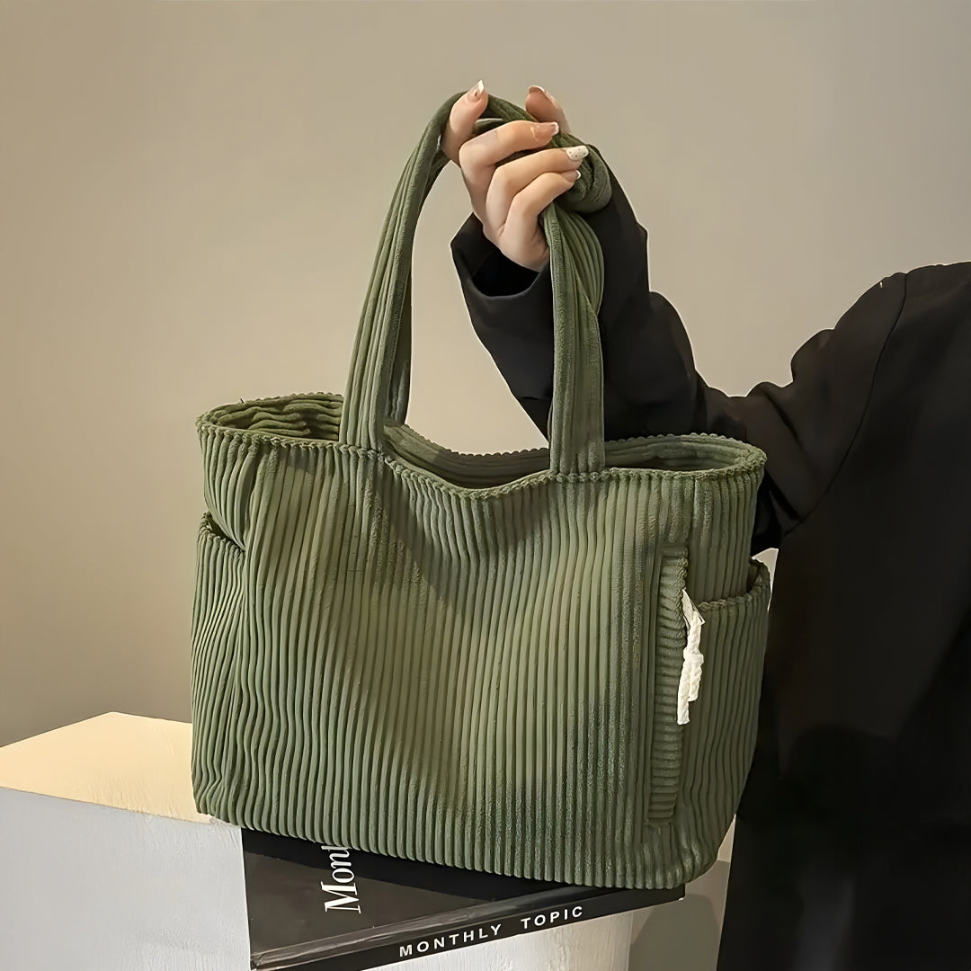 Kelby™ | Ribbet Mønster Grøn