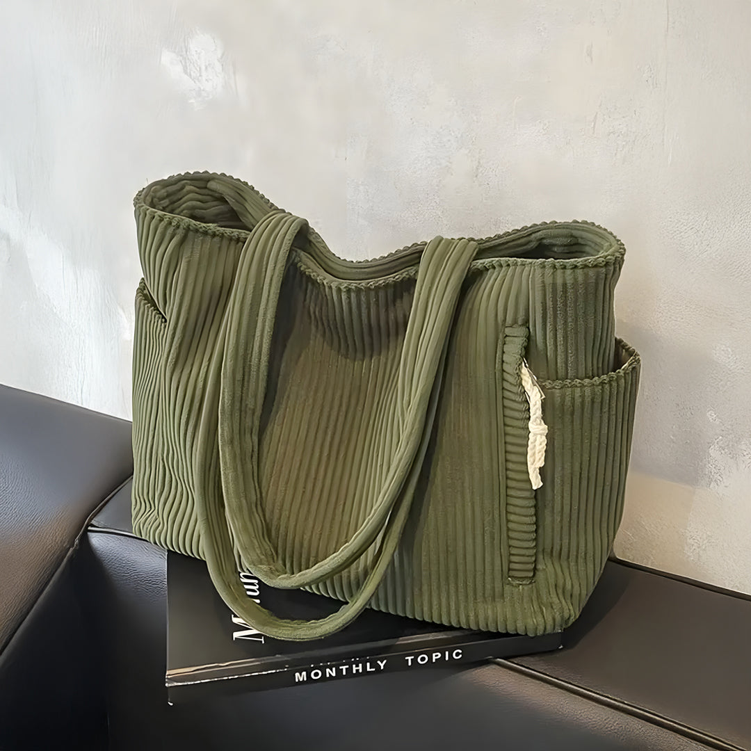 Kelby™ | Ribbet Mønster Grøn