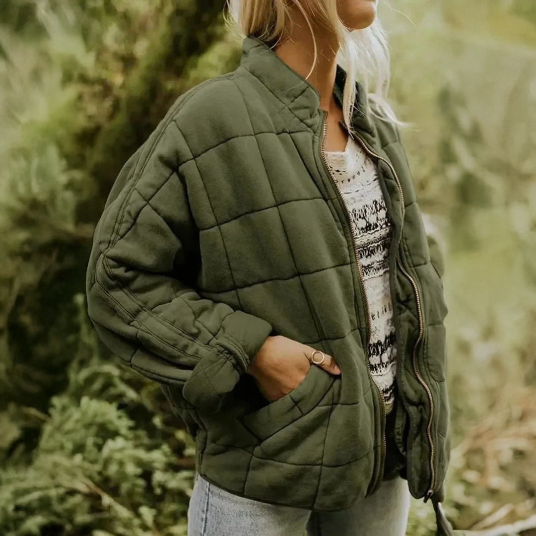 Lærke™ | Stilfuld Quiltet Jakke