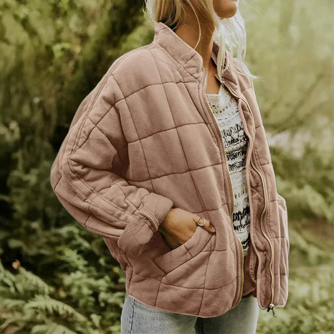 Lærke™ | Stilfuld Quiltet Jakke