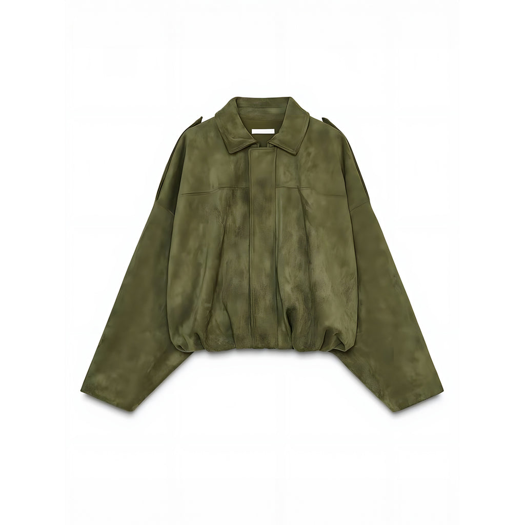 Selina™ | Luksus Bomberjakke I Ruskind