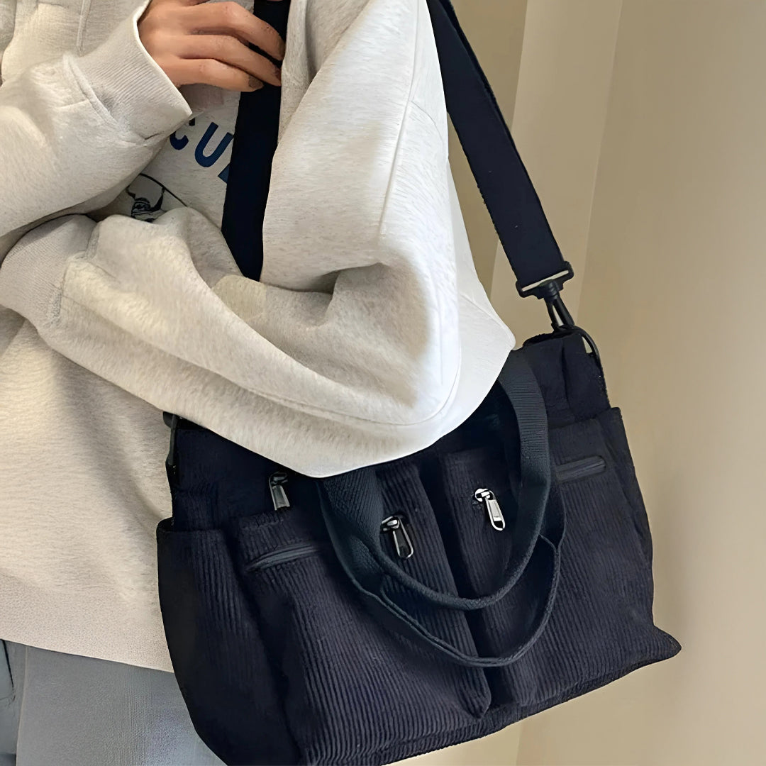 Astera™ | Skuldertaske Double Zip Sort