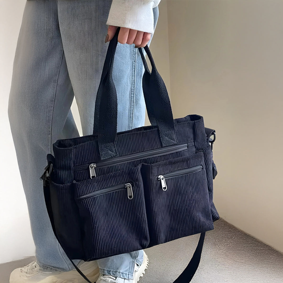 Astera™ | Skuldertaske Double Zip Sort