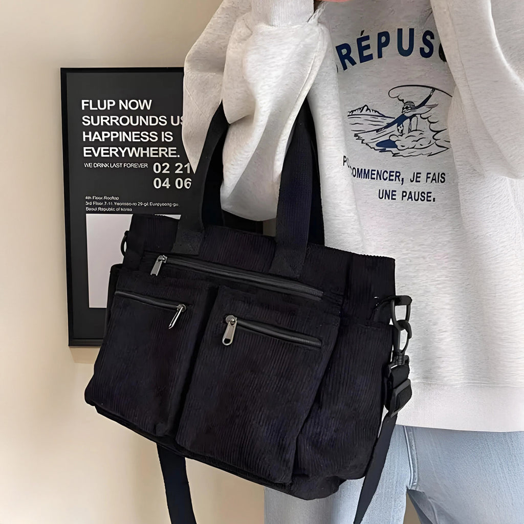 Astera™ | Skuldertaske Double Zip Sort