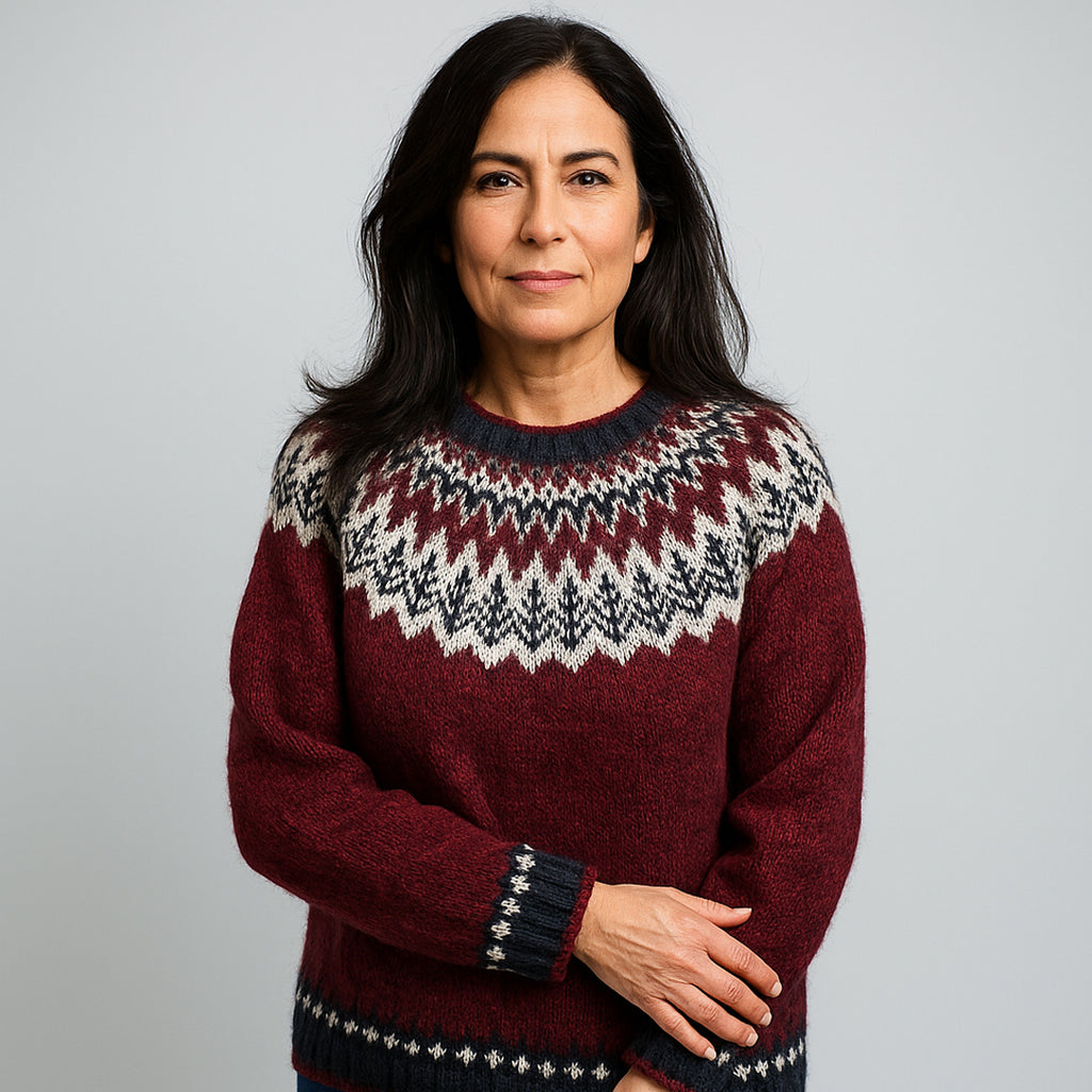 Valva™ | Elegant Vintage Sweater Rød